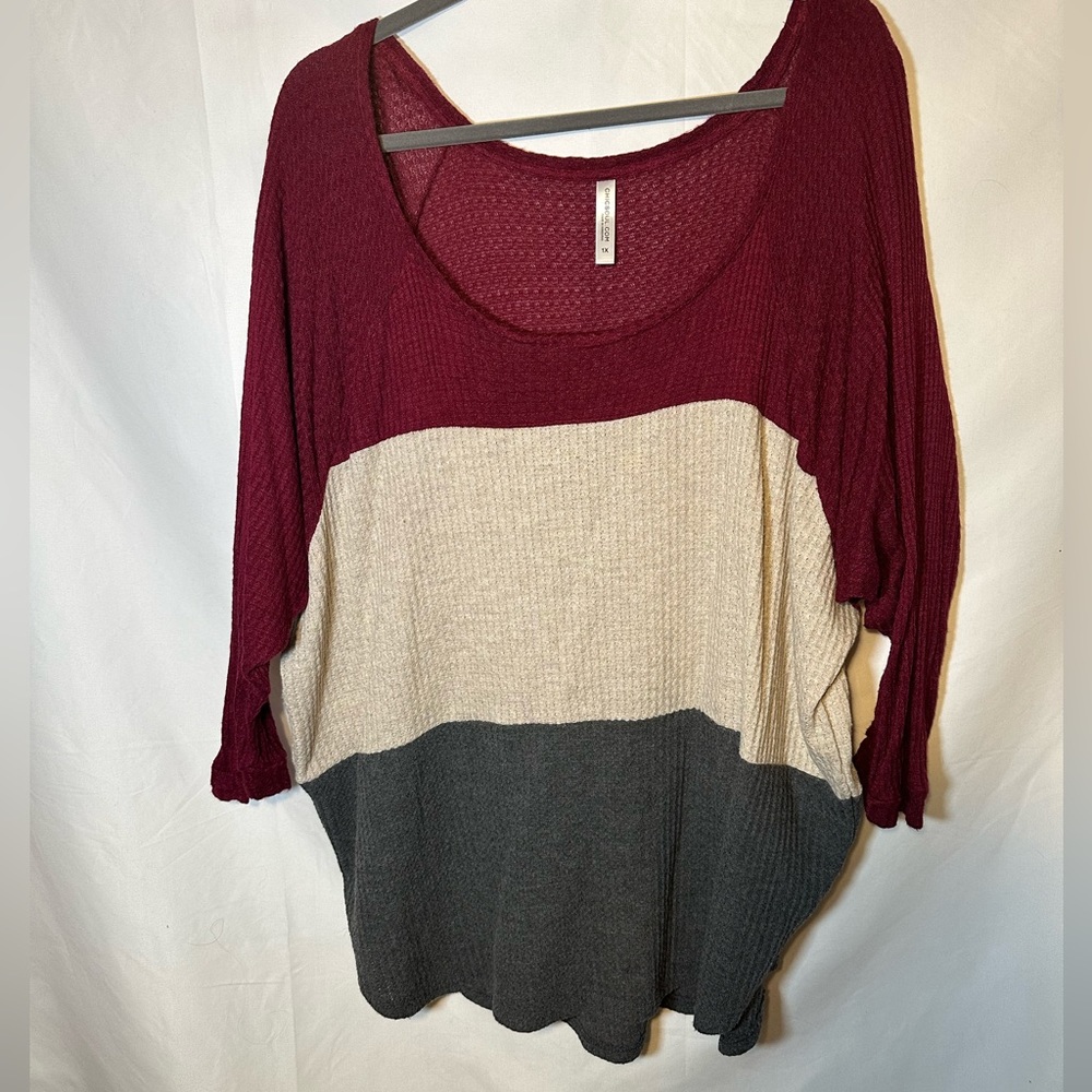 Chic Soul Color Blocked Tunic